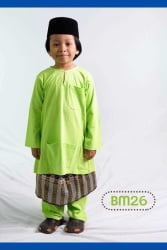Baju Melayu Kain TShirt Hijau Muda