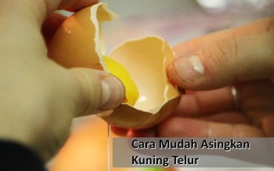 Cara Mudah Dan Pantas Mengasingkan Kuning Telur